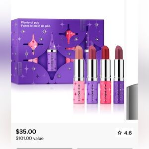 CLINIQUE PLENTY OF POP LIPSTICK SET, NIB